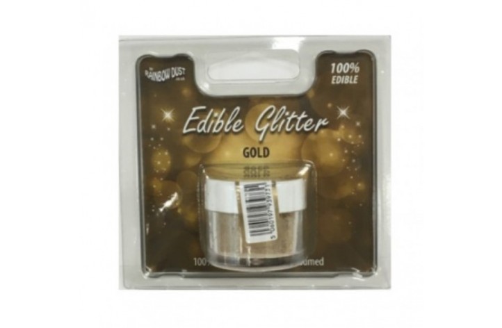 Rainbow Dust Edible Glitter - Gold 5g